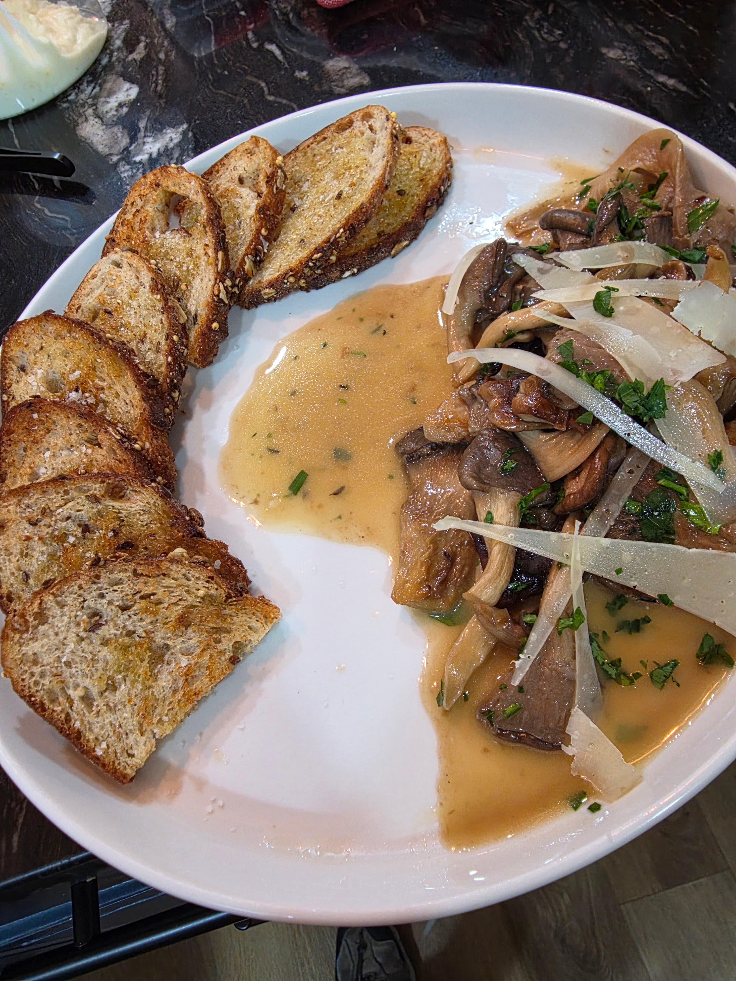 Cognac Mushrooms on Toast
