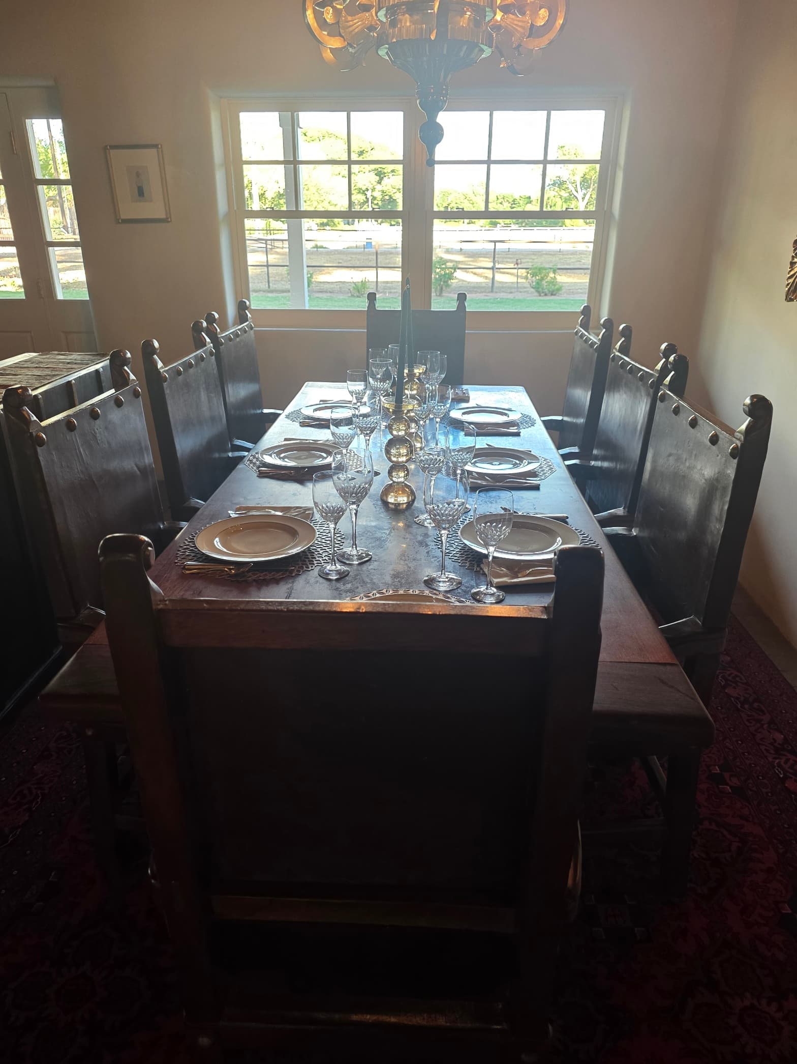 Private Dining Table Set for Eight
