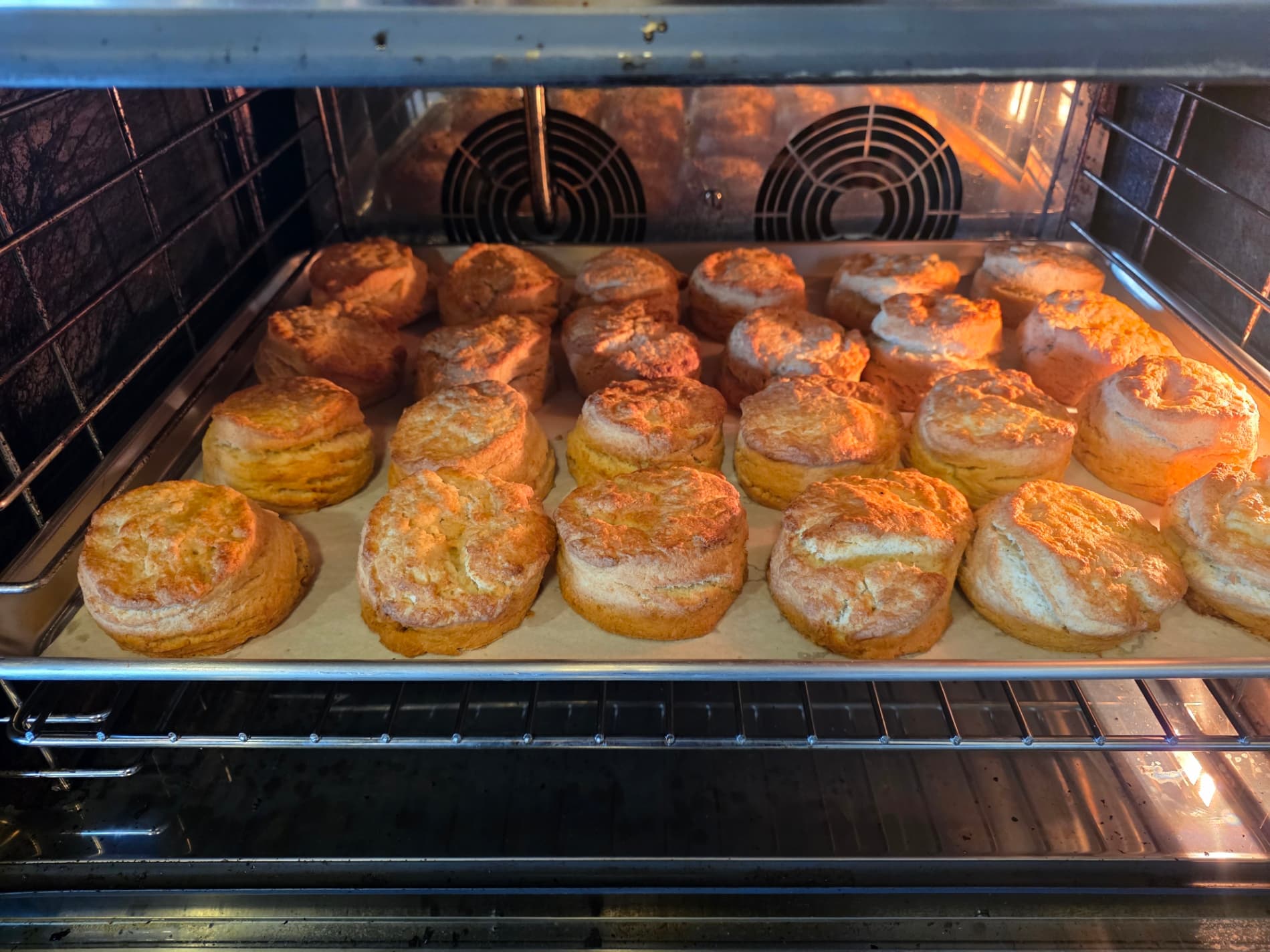 Fresh Shortcakes Baking