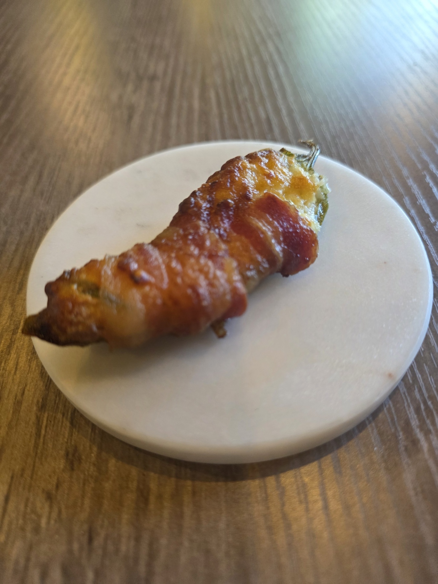 Bacon-wrapped jalapeño poppers