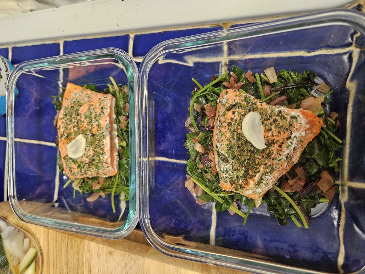 Herb Salmon Greens