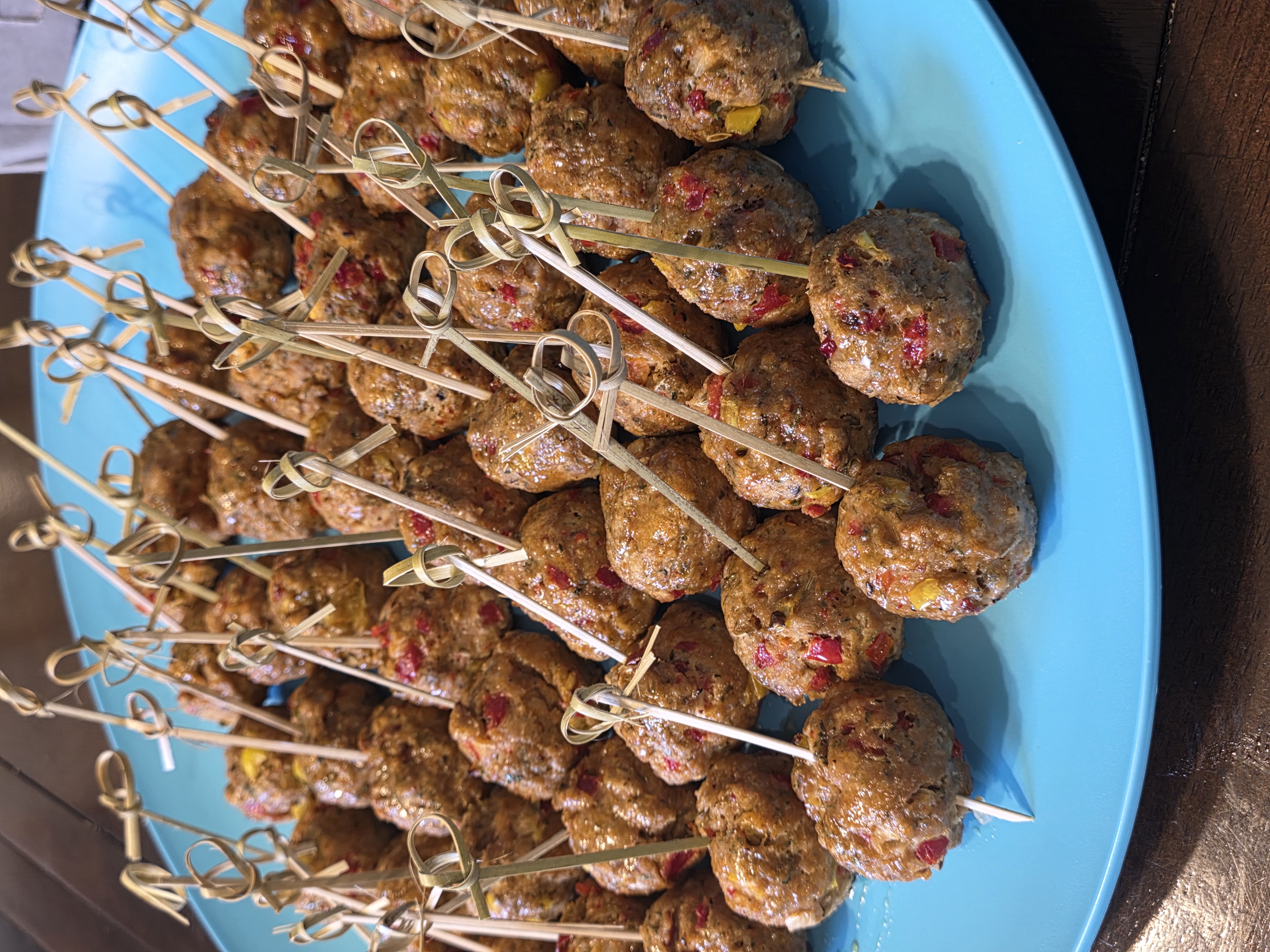 Hot Honey Glazed Turkey Meatballs