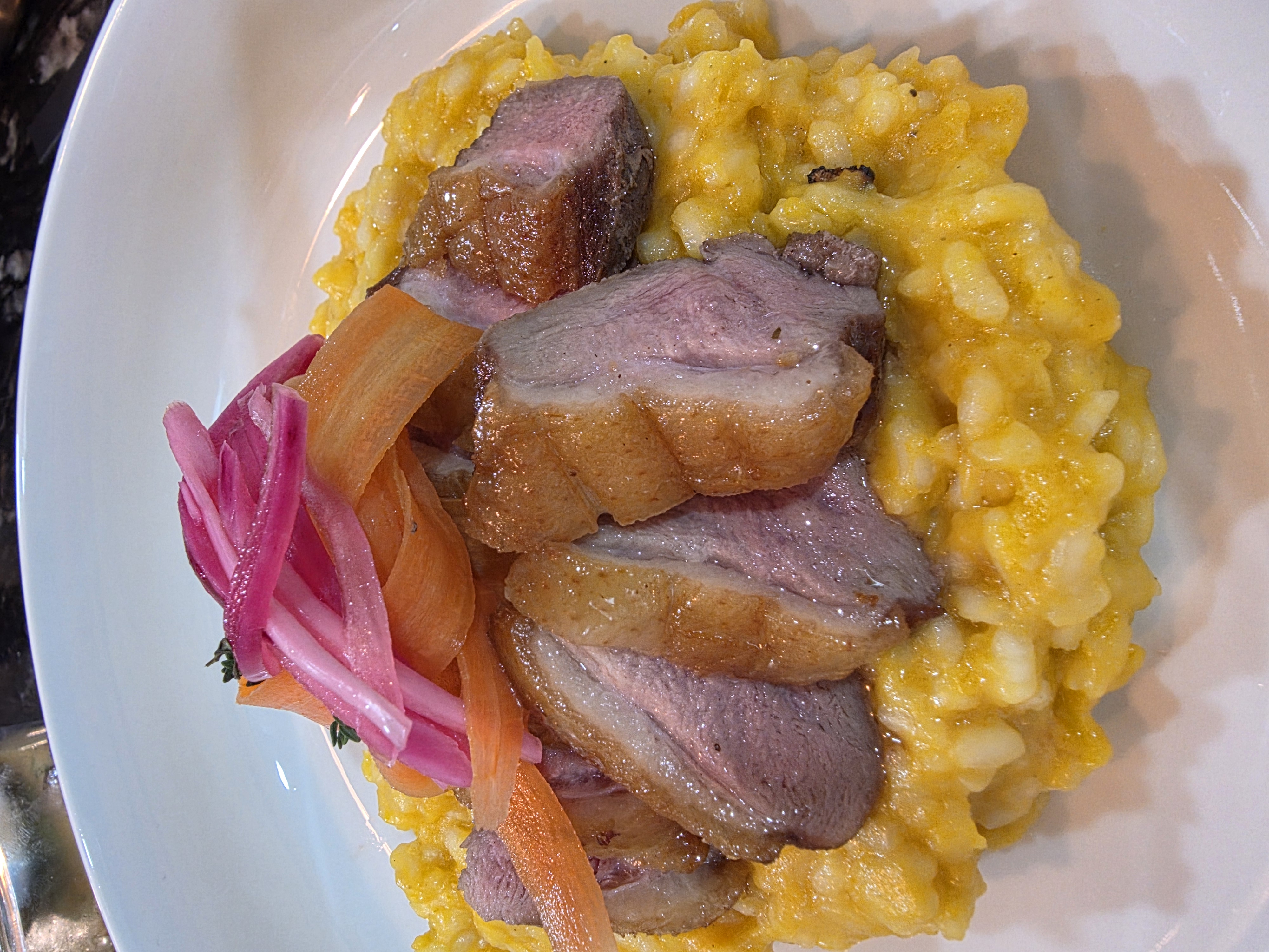Roast Duck Squash Risotto