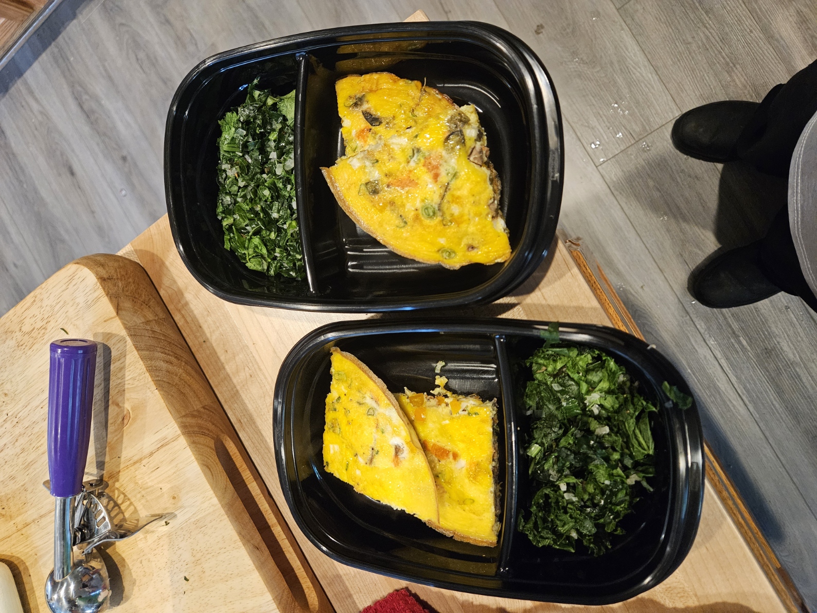 Smoked salmon frittata